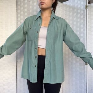 Liz Claiborne Mint Green Button down Top